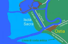 Lageplan von Ostia und Portus