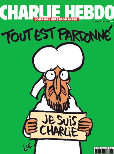 Titelbild von Charlie Hebdo, Sonderausgabe 13. Januar 2015